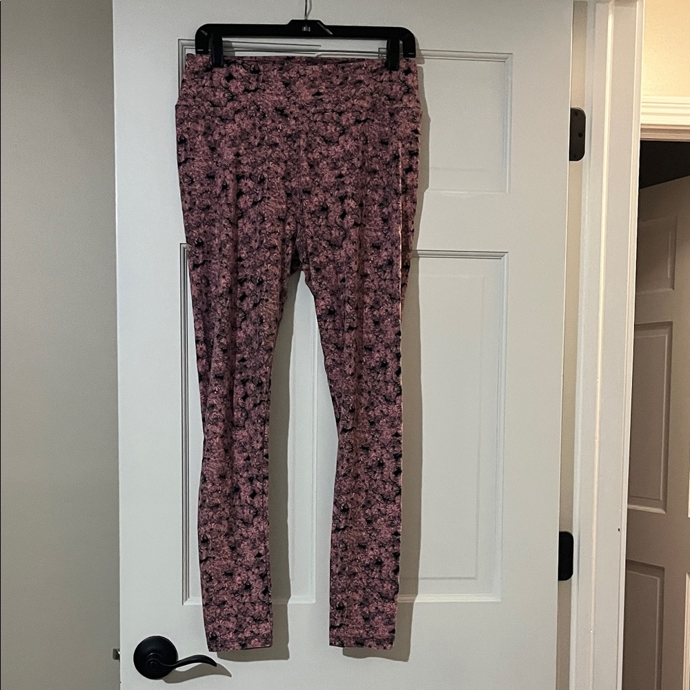 LuLaRoe Pink and Black Leggings